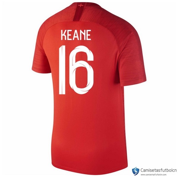 Camiseta Seleccion Inglaterra Segunda equipo Keane 2018 Rojo